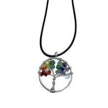 Load image into Gallery viewer, Chakra Tree of Life Pendant