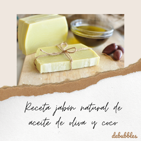 Receta jabón natural de aceite de oliva y coco