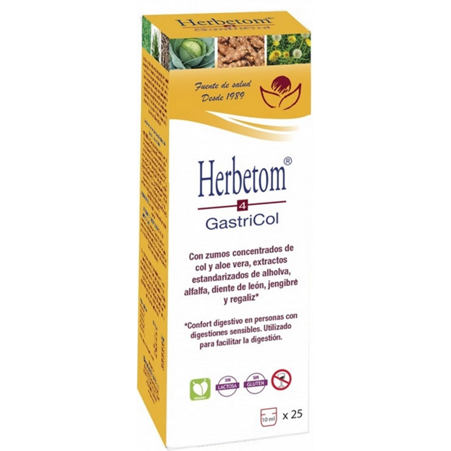 Herbetom 4 Gastricol SinGluten Vegan 250ml Bioserum