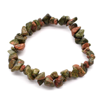GREEN JASPER Gemstone Fragments Bracelet