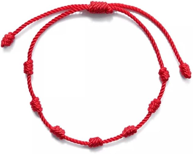 Pulsera 7 NUDOS ROJA