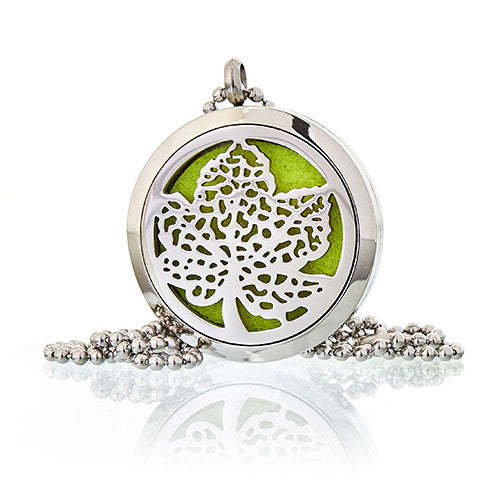 Aromatherapy diffuser necklace LEAF