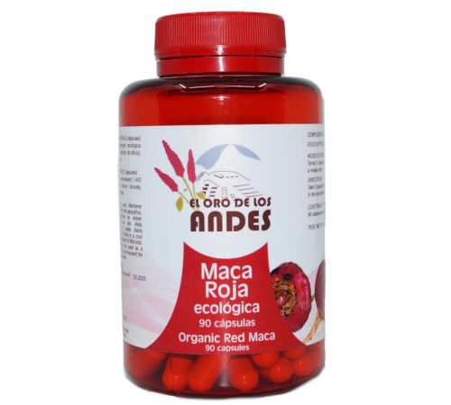 Maca Roja Bio 90caps El Oro De Los Andes