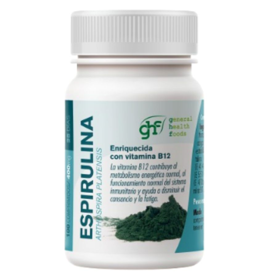 Spirulina 400mg 100 tabs GHF 