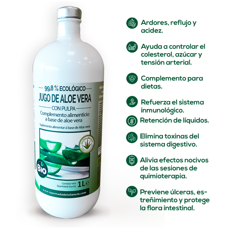 Jugo Aloe Vera (Complemento Alimenticio)  la Pomada del Silencio