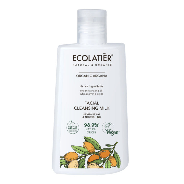 Leche Limpiadora Facial Revitalizante y Nutritiva ARGAN ECOLOGICO