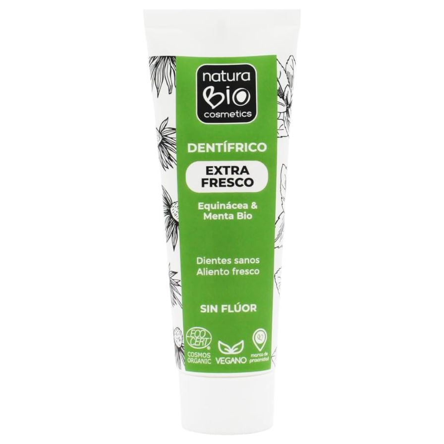 Pasta Dental Equinacea y Menta SinGluten Bio Vegan 75ml Naturabio Cosmetics