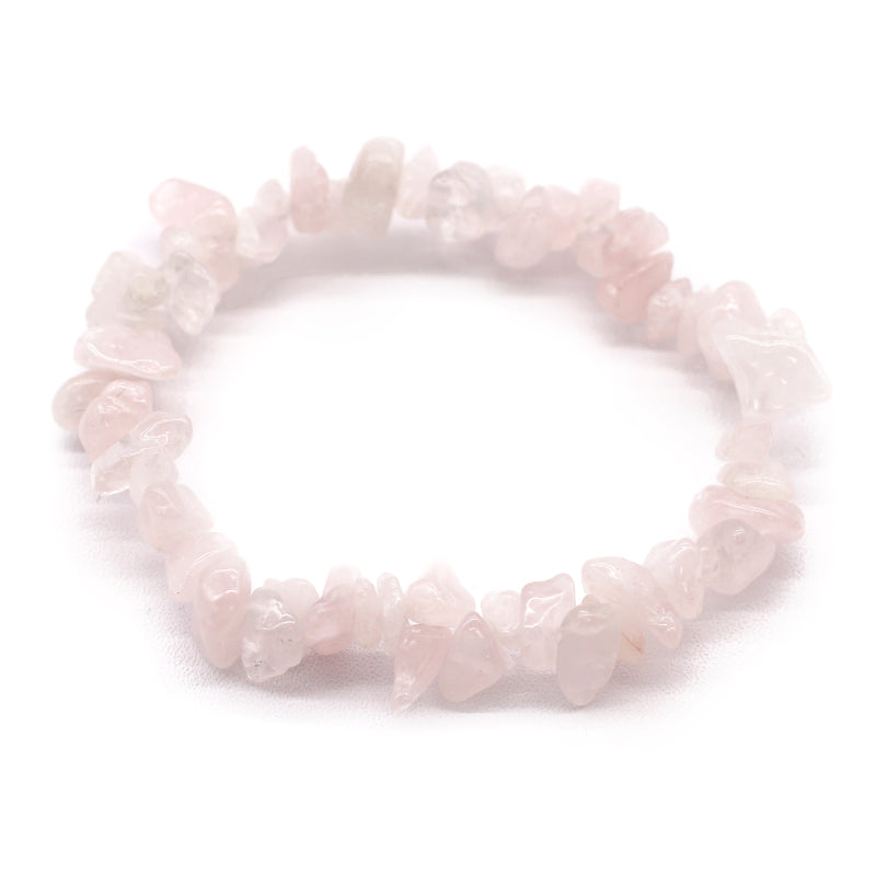 Pulseras Fragmentos de Piedras Preciosas - CUARZO ROSA