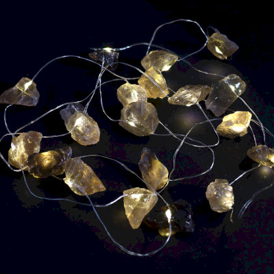 Luces Encantadas con Piedras Preciosas - CITRINO AHUMADO