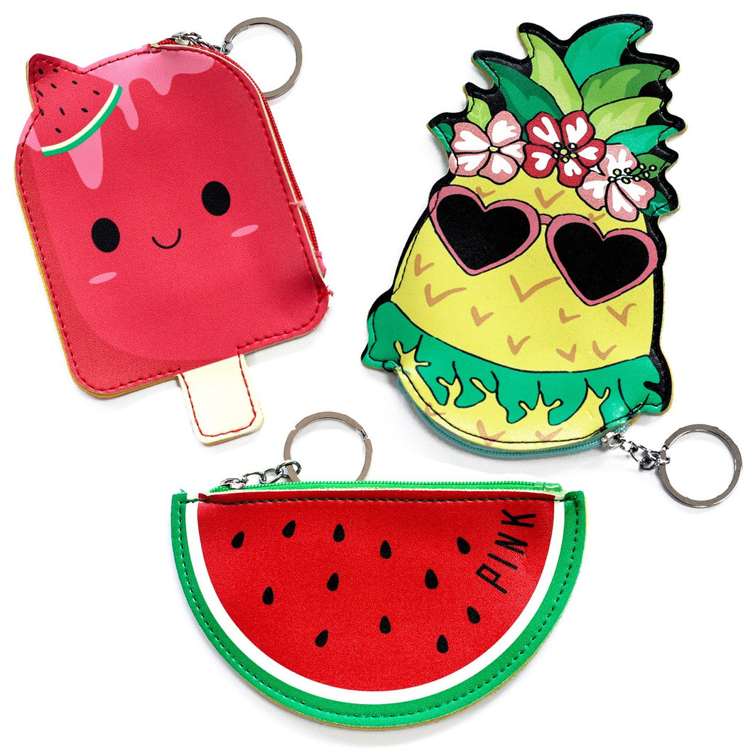 Monedero FRUTAS KAWAI con llavero (variados) – debubbles