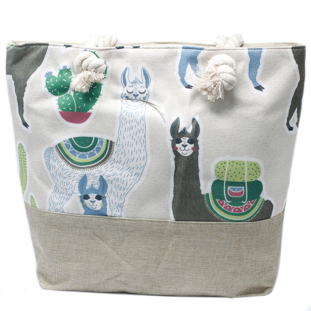 LLAMAS Shopper-Tasche mit Seilgriff