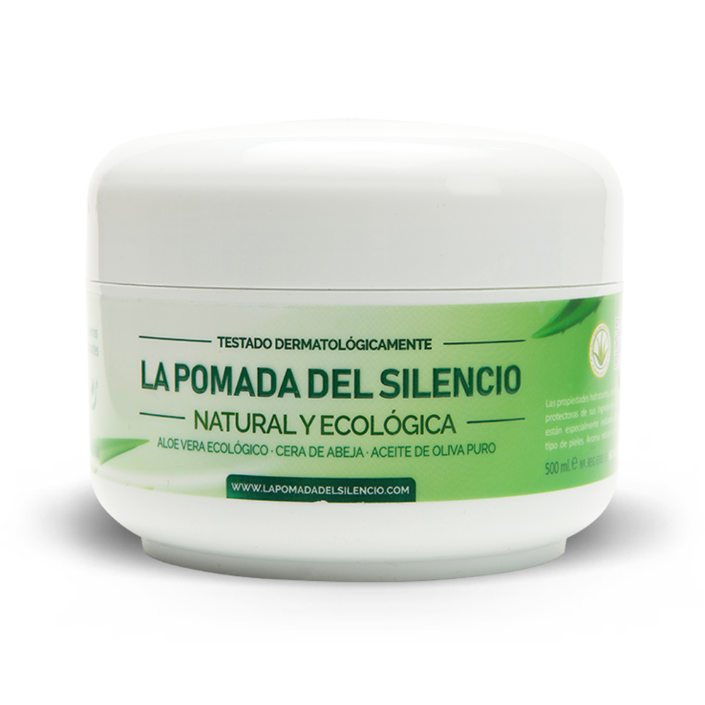 La Pomada del Silencio con Aloe Vera, Cera de Abeja y Aceite de Oliva 500 ml